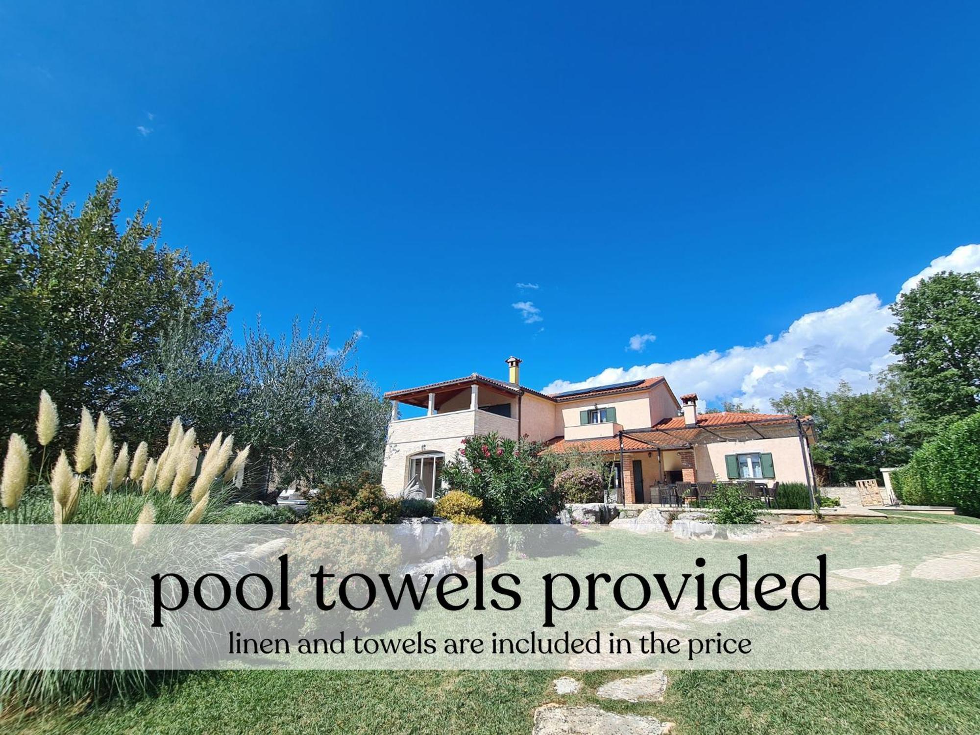 Spacious Villa With Pool, Indoor Jacuzzi And Sauna Near Porec Višnjan Exterior foto